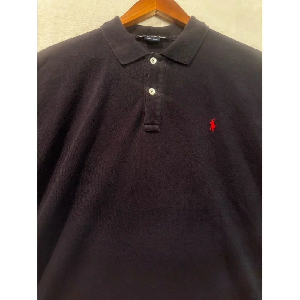 Polo Ralph Lauren Sport Men's XL Shirt Navy Blue Faded Golf Preppy